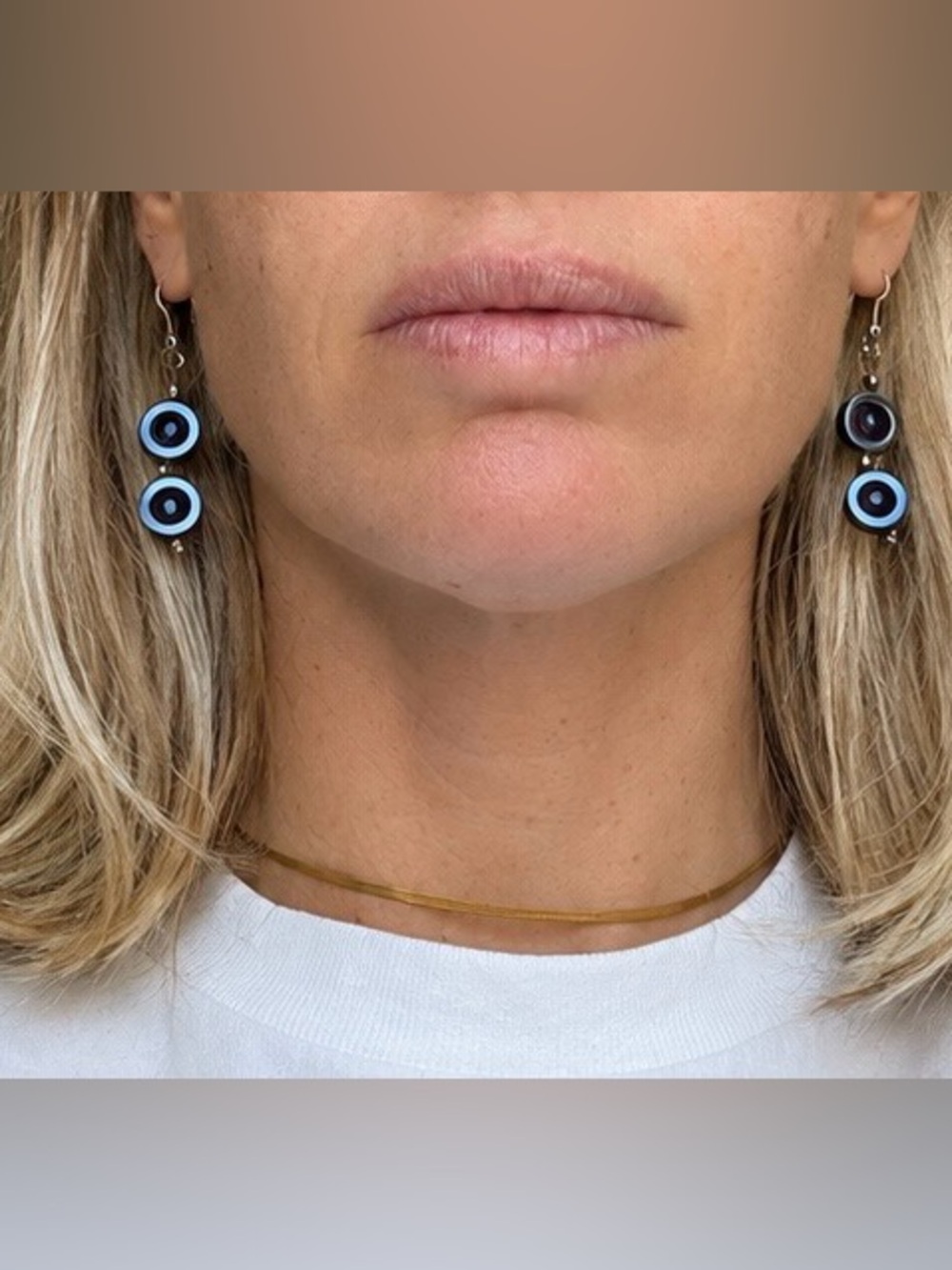 Silver-tone drop earrings